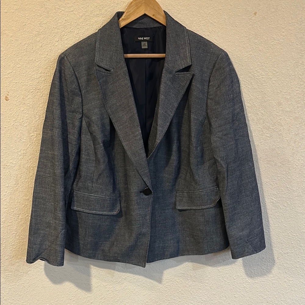 Nine West Women's Gray Blazer